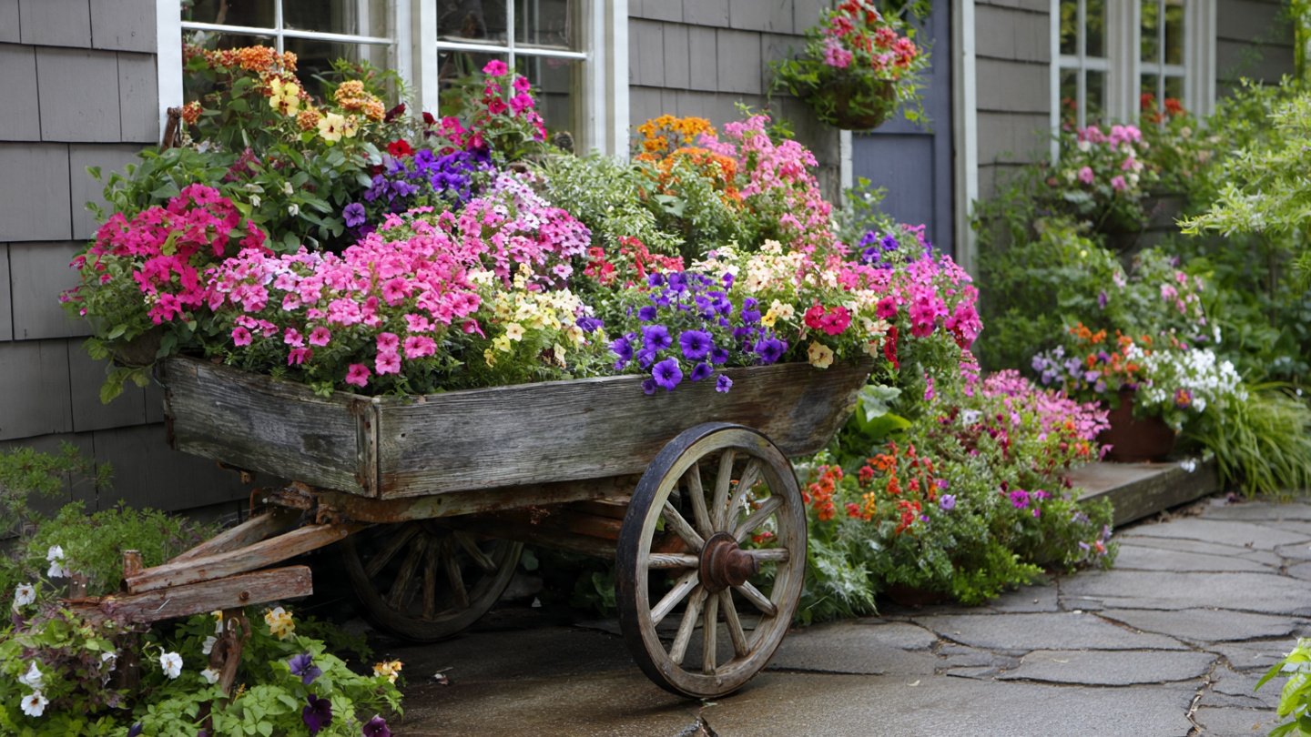 15 Amazing DIY Wheelbarrow Flower Planter Ideas for Your Yard