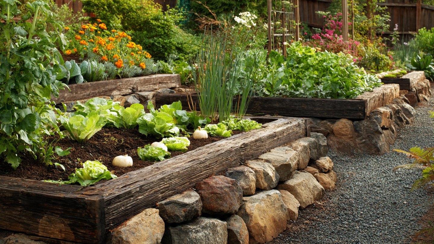 5 Creative Raised Bed Ideas Using Natural Stone for a Rustic Garden