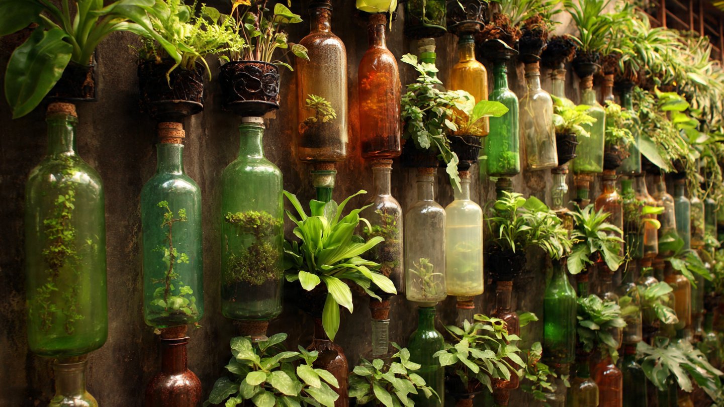 Amazing Vertical Garden Bottles Ideas for Home: Transform Small Spaces into Green Sanctuaries