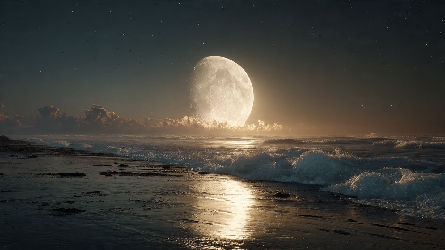 As the Moon Drifts Away from Earth, Our Days and Tides Slowly Change