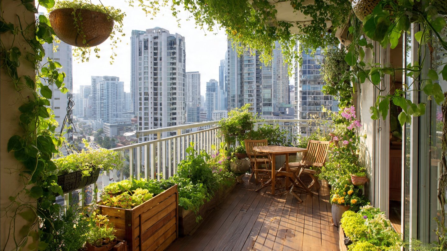 Balcony and Rooftop Garden Ideas for Growing Fresh, Organic Food in Small Urban Spaces: A Complete Guide to Self-Sufficient City Gardening