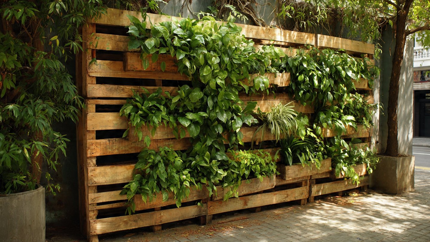Can You Transform Simple Pallets into a Stunning Vertical Garden?