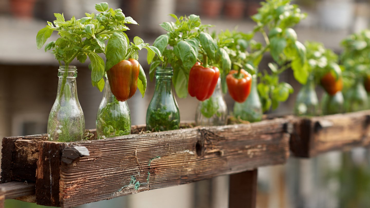 DIY Rooftop Garden: Grow Sweet Bell Peppers in Bottles for Huge Harvests