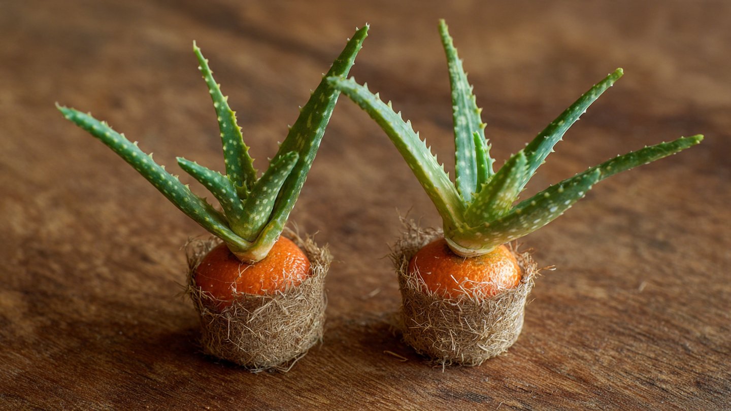 Easy Orange Grafting with Aloe Vera: Boost Your Citrus Yield the Natural Way!