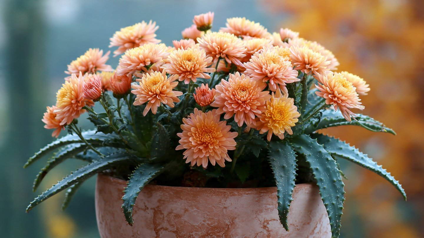 Grow Chrysanthemum with Aloe Vera: Natural Secret for Healthy Plants, Bigger Blooms, and Long Flowering