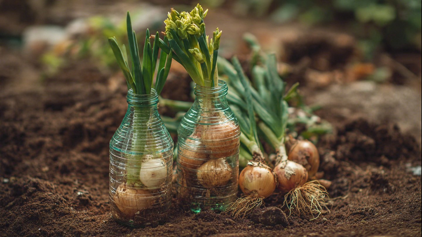 Grow Onions at Home With Just a Few Plastic Bottles: A Simple DIY Gardening Guide