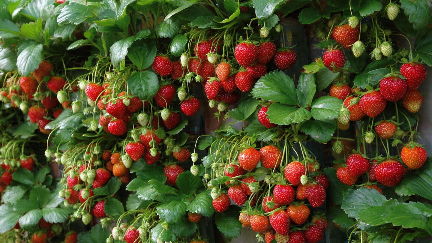 Grow Strawberries on Old Walls Using Plastic Bottles — Turn Your Space Into a Vertical Fruit Garden!