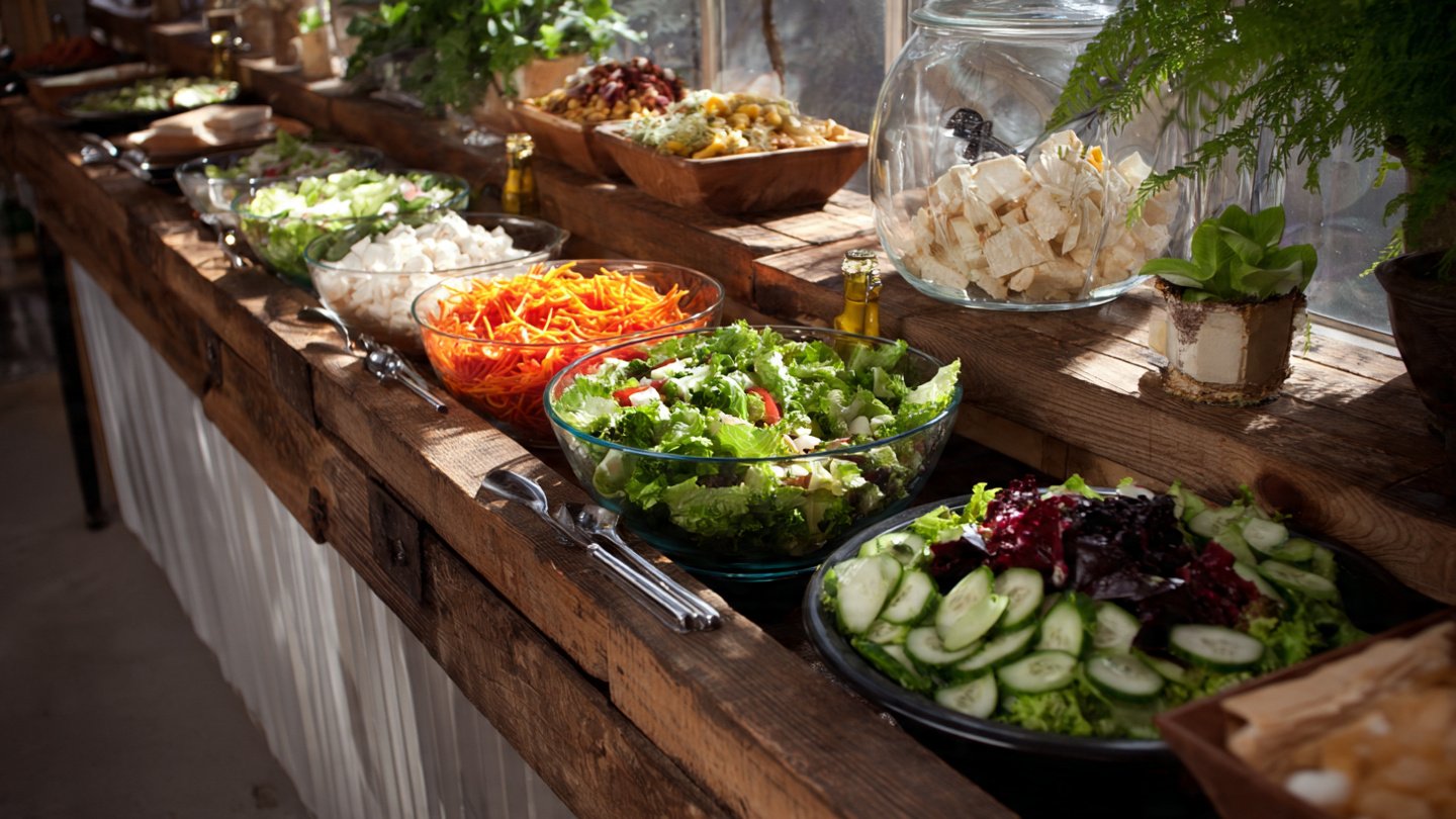 How Can You Transform a Repurposed Rain Gutter into a Gourmet Salad Bar?