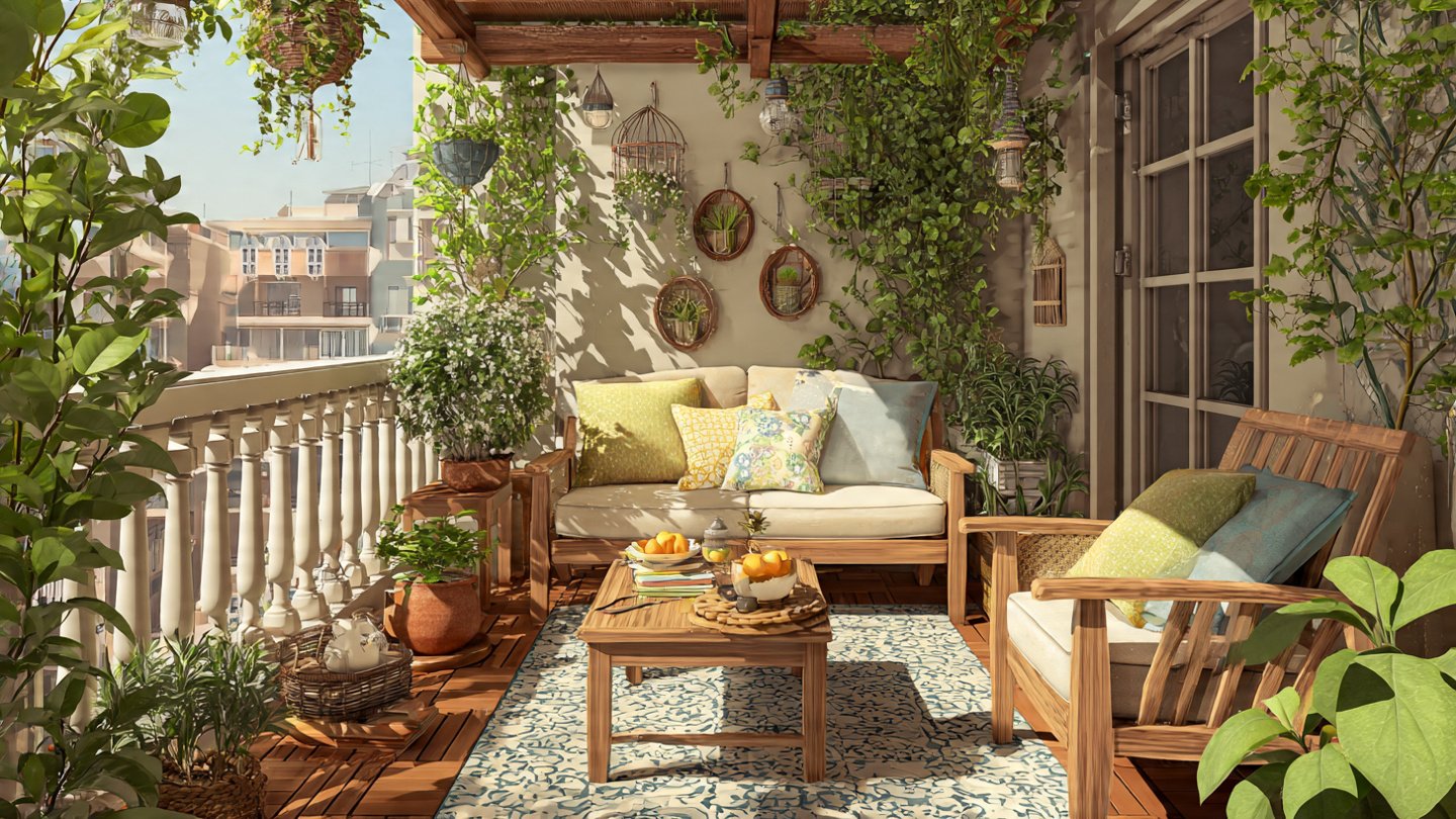 How Can You Transform a Tiny Balcony into a Sprawling Terrace?