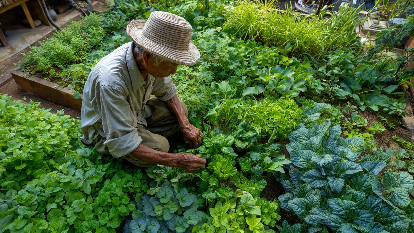 How Grandpa Kaki’s Garden Always Stays Full of Fresh Vegetables