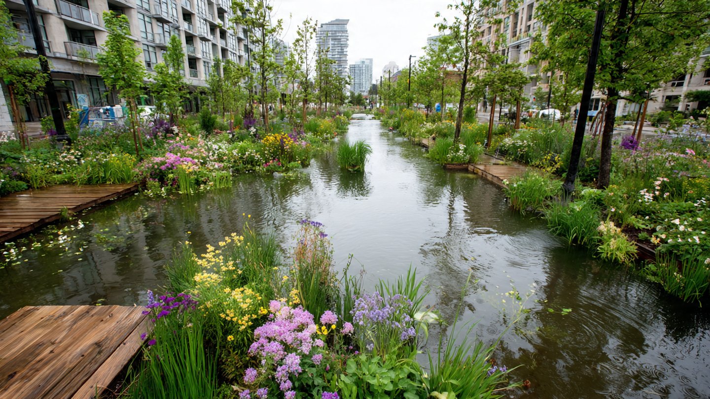 Over 8 Million Rain Gardens Built In Flood-Prone Cities Are Absorbing Water, Preventing Damage And Restoring Urban Ecosystems