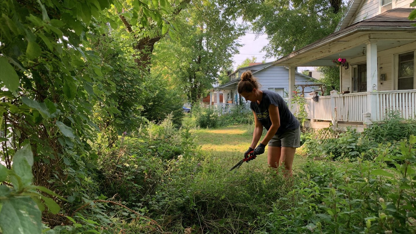Single Mom Cutting Her Overgrown Yard With Scissors Goes Viral — What Happened Next?