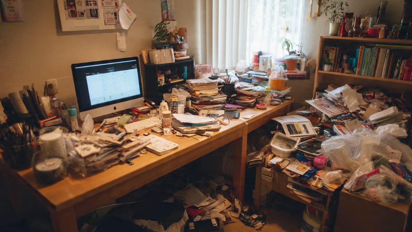 The Cycle of Clutter and Chaos in Busy Homes