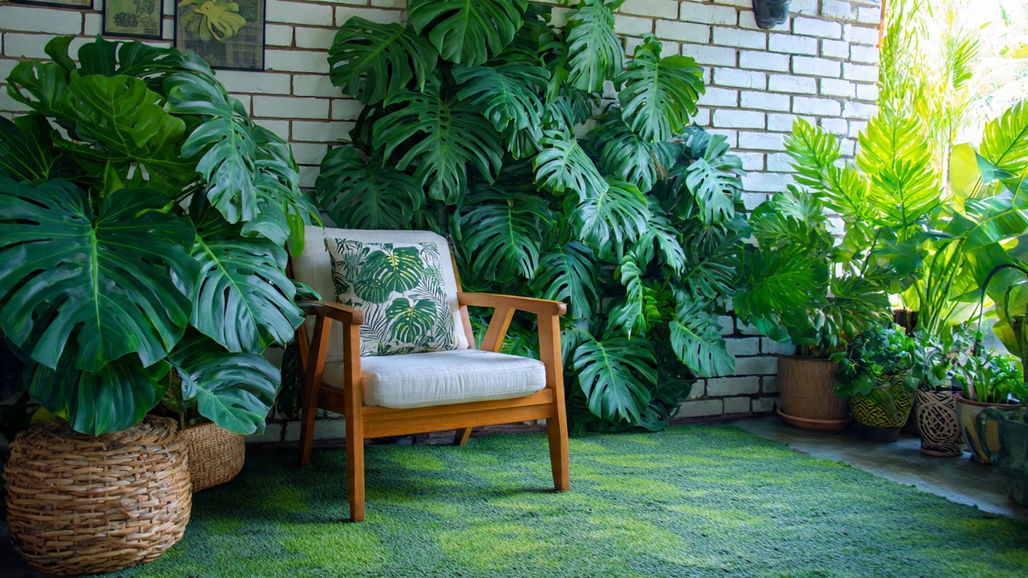 Transform Your Outdoor Space with Lush Monstera Plants for a Stunning Tropical Garden Look