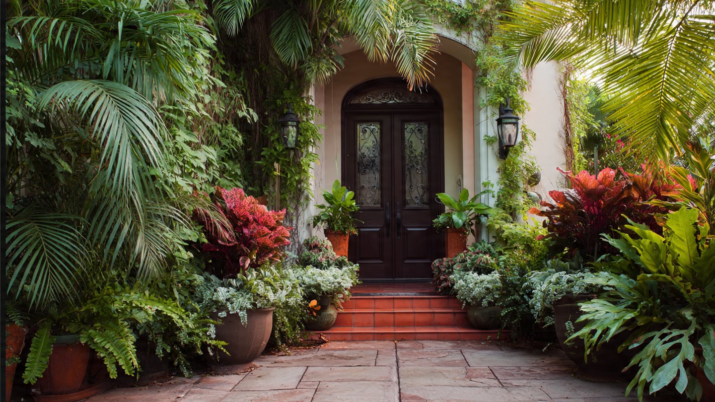 What Are the Top Plants to Transform Your Entryway into a Lush Tropical Oasis?