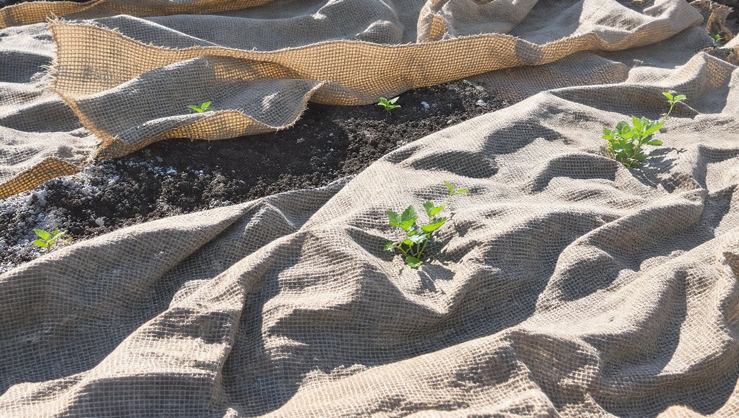 What Benefits Does a Layer of Burlap Provide for Your Garden in Early Spring?