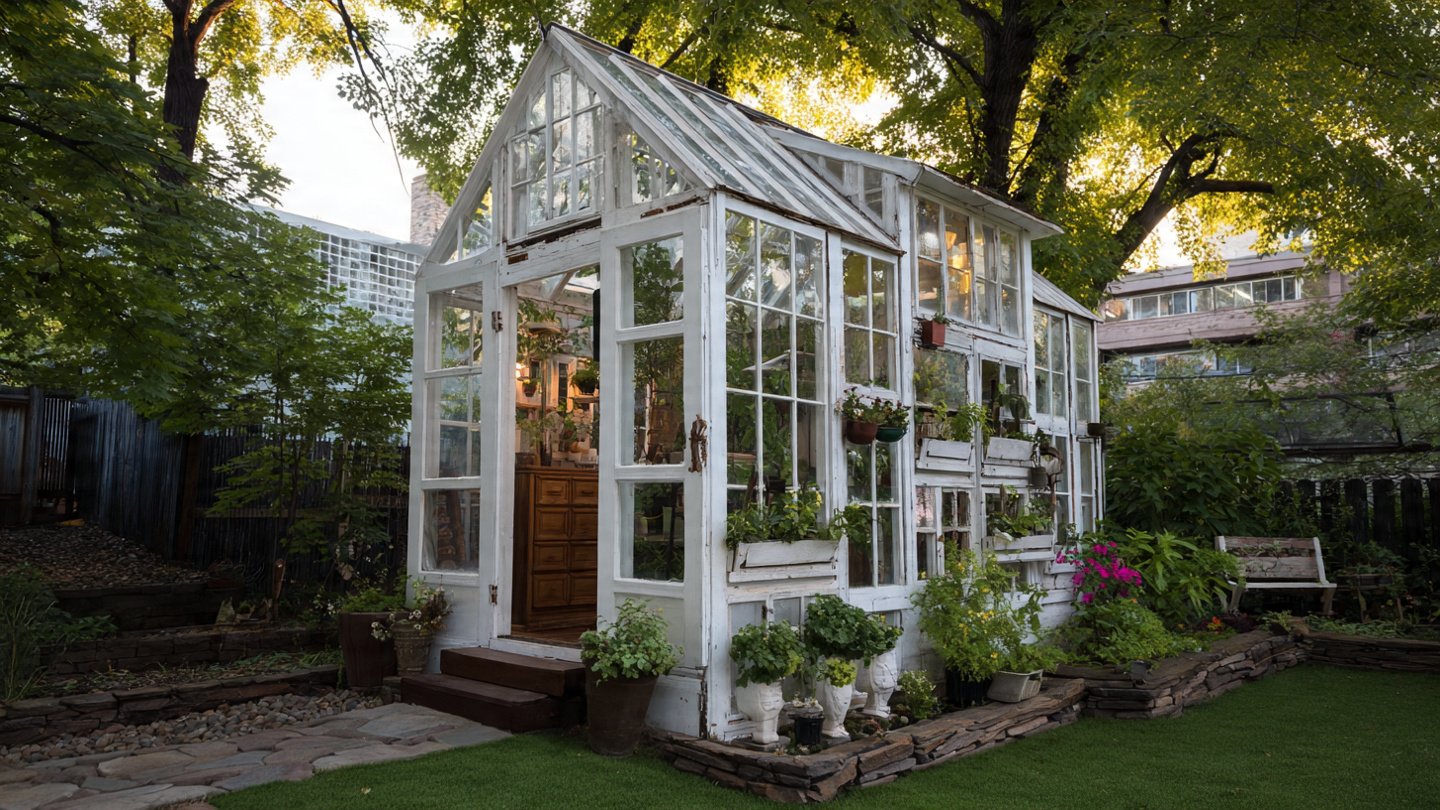 Why Transforming Old Windows into a Unique Garden Greenhouse Could Be Your Next Creative Project?